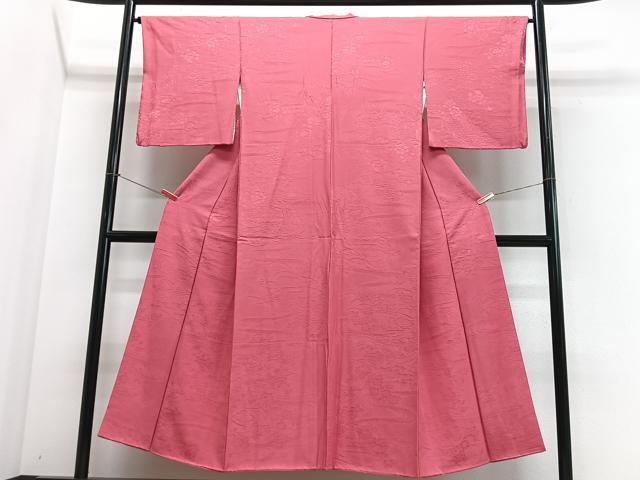 平和屋着物■上質な色無地　流水花地紋　まるやま扱い　正絹　逸品　CABI6917xe