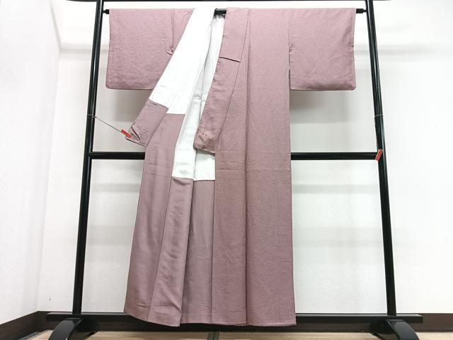 平和屋着物■上質な色無地　紅藤色　正絹　逸品　CABI6918xe