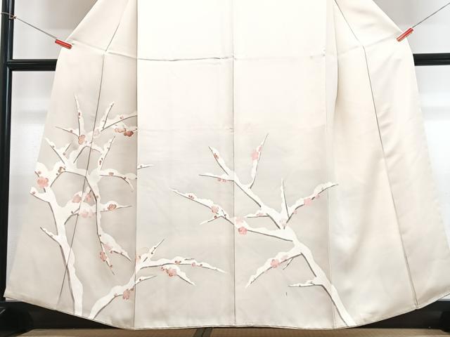 平和屋着物■訪問着　駒刺繍　枝花文　暈し染め　正絹　逸品　CABI6926xe