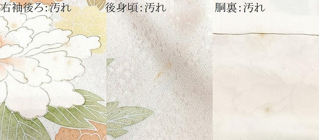 平和屋着物■訪問着　駒刺繍　枝花文　金彩　正絹　逸品　CABI6927xe