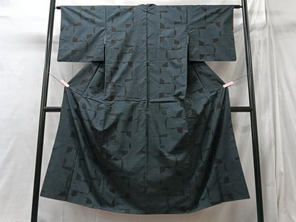 平和屋着物■本場大島紬　色紙重ね文　正絹　逸品　CABI6933xe