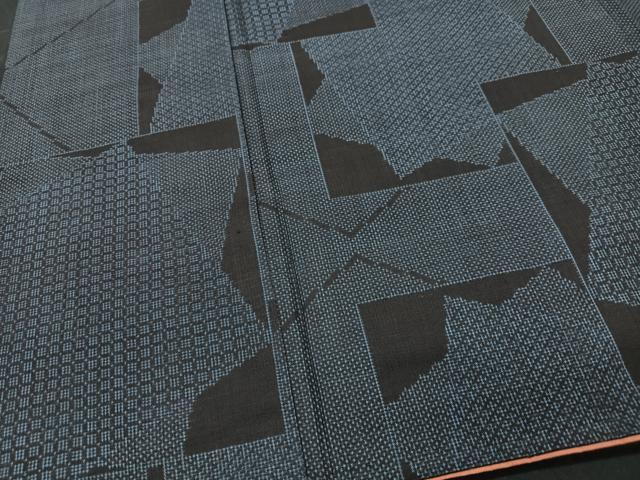 平和屋着物■本場大島紬　色紙重ね文　正絹　逸品　CABI6933xe