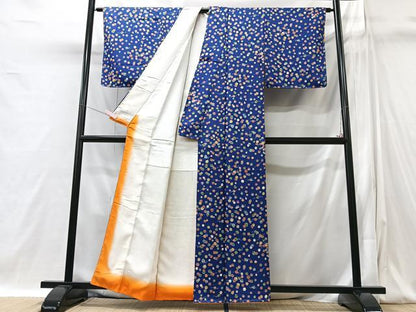 平和屋着物■上質な小紋　毬文　正絹　逸品　未使用　CABI6937xe