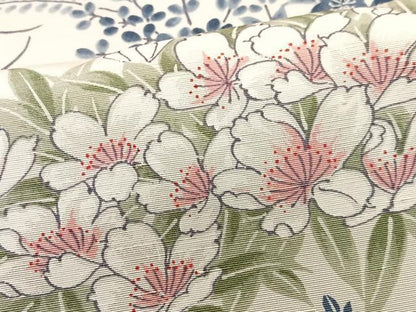 平和屋着物■上質な紬　草花文　正絹　逸品　CABI6938xe