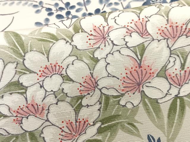 平和屋着物■上質な紬　草花文　正絹　逸品　CABI6938xe