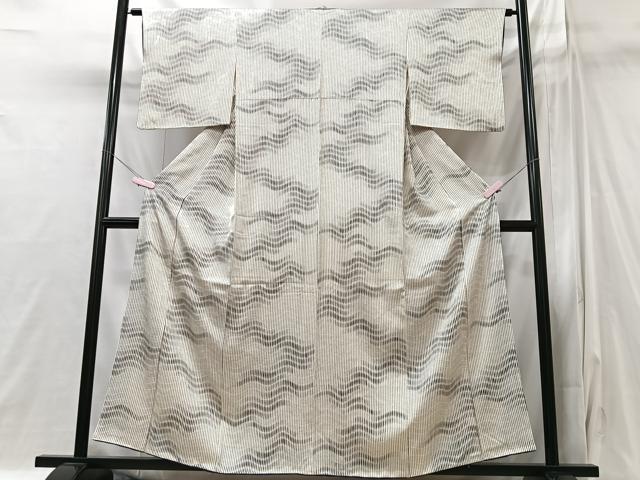 平和屋着物■上質な小紋　幾何学文様　正絹　逸品　CABI6946xe