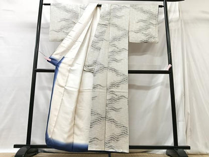 平和屋着物■上質な小紋　幾何学文様　正絹　逸品　CABI6946xe