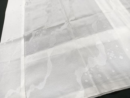 平和屋着物■長襦袢　無双仕立て　流水地紋　正絹　逸品　CABI6947xe