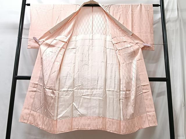 平和屋着物■長襦袢　無双仕立て　絞り　立涌地紋　正絹　逸品　CABI6949xe
