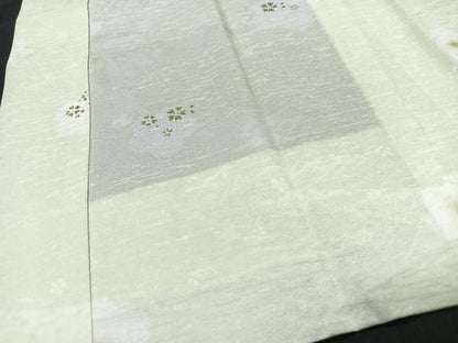 平和屋着物■長襦袢　無双仕立て　舞花文　暈し染め　正絹　逸品　CABI6953xe