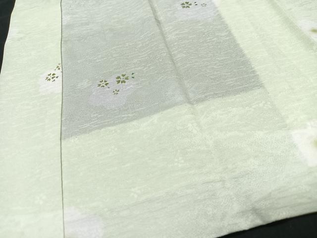 平和屋着物■長襦袢　無双仕立て　舞花文　暈し染め　正絹　逸品　CABI6953xe