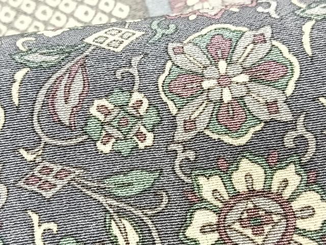 平和屋着物■上質な小紋　花唐草文　正絹　逸品　CABI6955xe