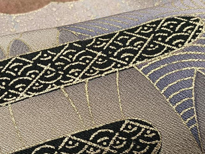 平和屋着物■豪華黒留袖　エ霞飛鳥文　暈し染め　金彩　正絹　逸品　CABI6957xe