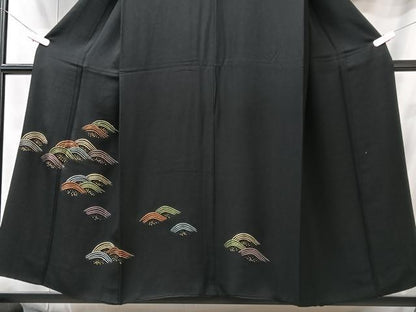 平和屋着物■訪問着　立波文　金彩　正絹　逸品　CABI6965xe