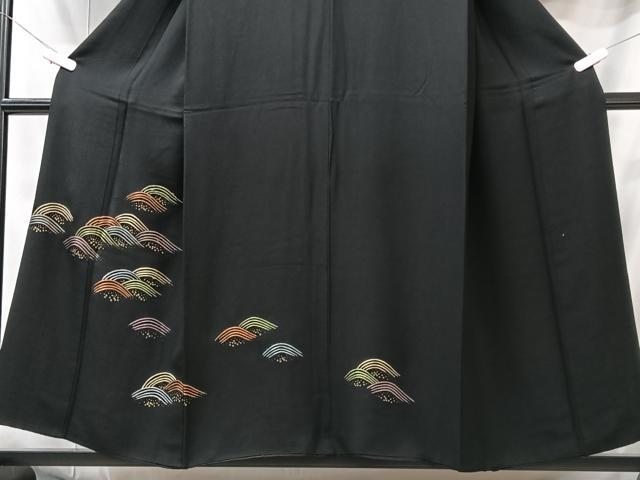平和屋着物■訪問着　立波文　金彩　正絹　逸品　CABI6965xe