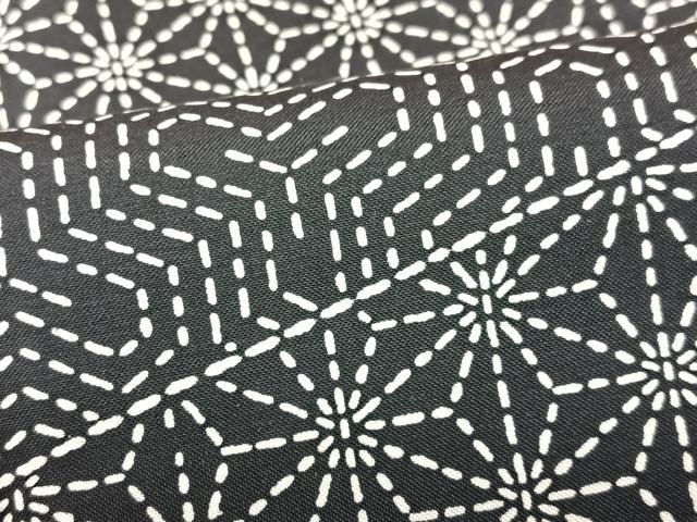 平和屋着物■本場大島紬　切嵌幾何学文様　正絹　逸品　CABI6966xe