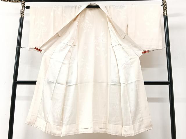 平和屋着物■長襦袢　無双仕立て　草花地紋　正絹　逸品　CABI6976xe