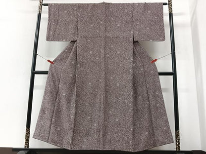 平和屋着物■上質な小紋　葉尽くし　正絹　逸品　CABI6977xe