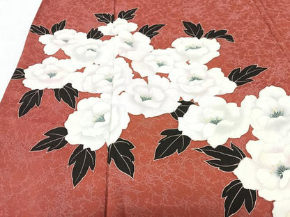 平和屋着物■訪問着　椿　正絹　逸品　CABI6978xe