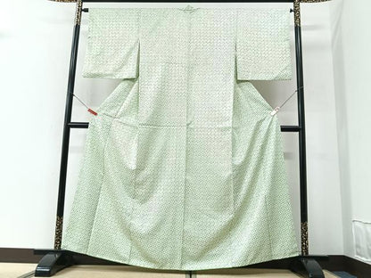 平和屋着物■小紋　幾何学文様　洗える着物　CABI6984xe
