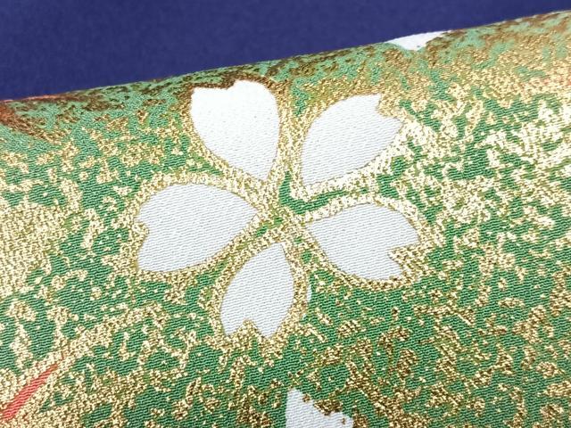 平和屋着物■訪問着　舞桜文　暈し染め　金彩　洗える着物　CABI6985xe