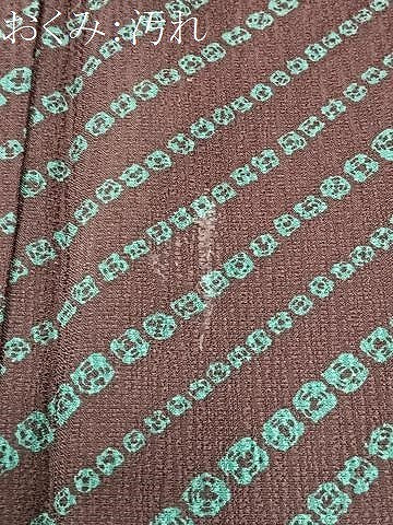 平和屋着物■上質な小紋　斜線文　胴抜き仕立て　正絹　逸品　CABI6986xe