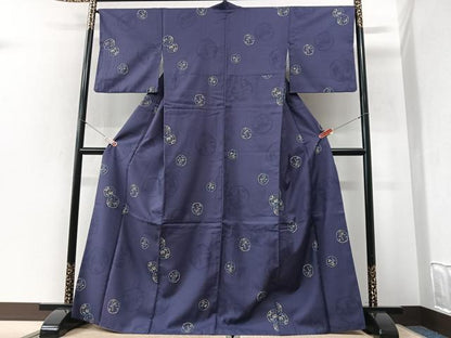 平和屋着物■小紋　花丸文　洗える着物　CABI6992xe