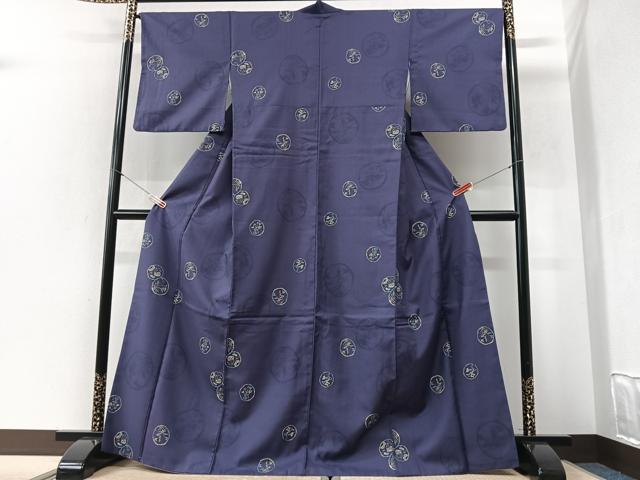 平和屋着物■小紋　花丸文　洗える着物　CABI6992xe