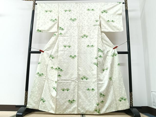 平和屋着物■小紋　青海波　洗える着物　CABI6993xe
