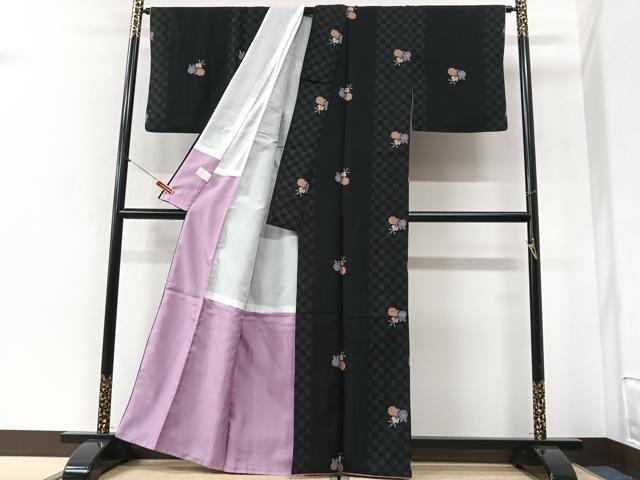 平和屋着物■小紋　舞花文　洗える着物　CABI6997xe