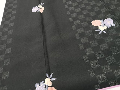 平和屋着物■小紋　舞花文　洗える着物　CABI6997xe