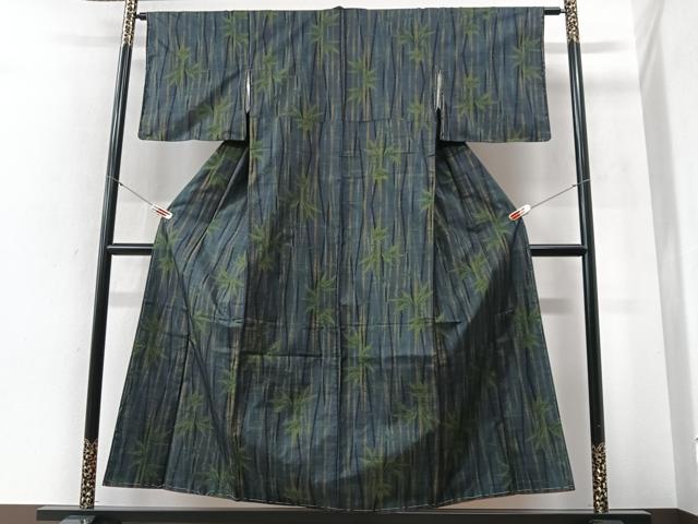 平和屋着物■本場大島紬　笹竹文　正絹　逸品　CABI7000xe