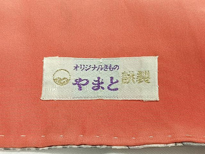 平和屋着物■上質な小紋　流水草花文　金彩　やまと誂製　正絹　逸品　CABI7010xe
