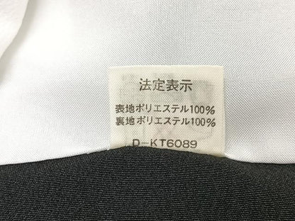平和屋着物■黒留袖　草花文　暈し染め　金彩　洗える着物　CABI7014xe
