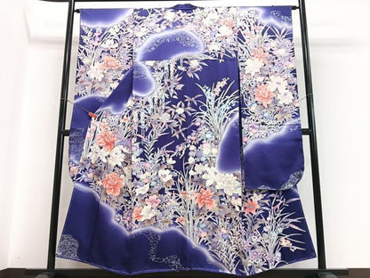 平和屋着物■豪華振袖　草花文　暈し染め　正絹　逸品　CABI7020xe