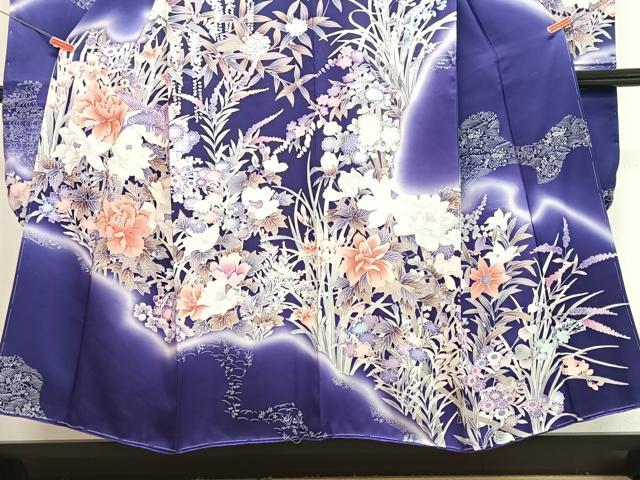 平和屋着物■豪華振袖　草花文　暈し染め　正絹　逸品　CABI7020xe