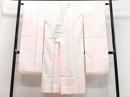 平和屋着物■振袖用長襦袢　紗綾形花地紋　洗える着物　CABI7021xe