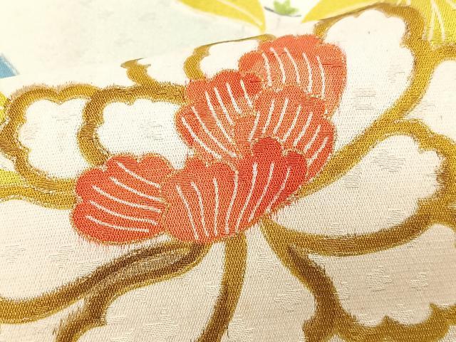 平和屋着物■豪華振袖　駒刺繍　草花文　暈し染め　金彩　正絹　逸品　CABI7023xe