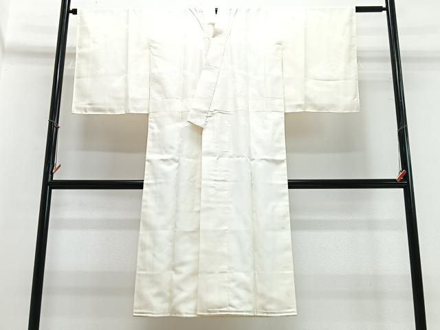 平和屋着物■長襦袢　袷　舞花地紋　正絹　逸品　CABI7031xe