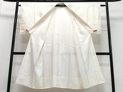 平和屋着物■長襦袢　袷　舞花地紋　正絹　逸品　CABI7031xe