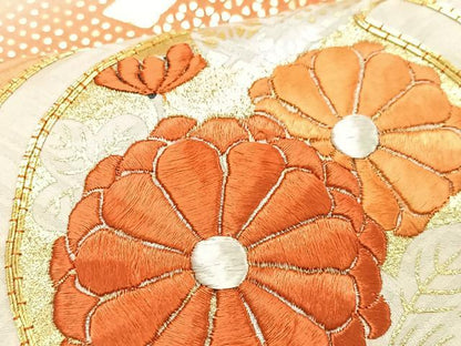 平和屋着物■豪華振袖　駒刺繍　唐草花丸文　暈し染め　金彩　正絹　逸品　CABI7034xe