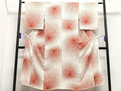平和屋着物■上質な小紋　乱菊　正絹　逸品　CABI7042xe