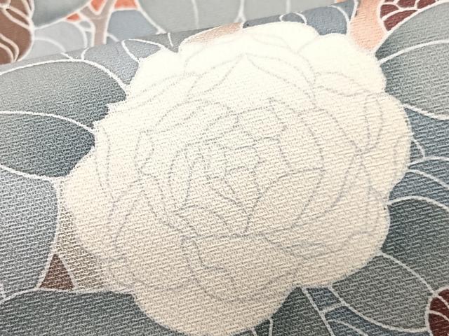 平和屋着物■訪問着　枝花文　暈し染め　金彩　正絹　逸品　CABI7043xe