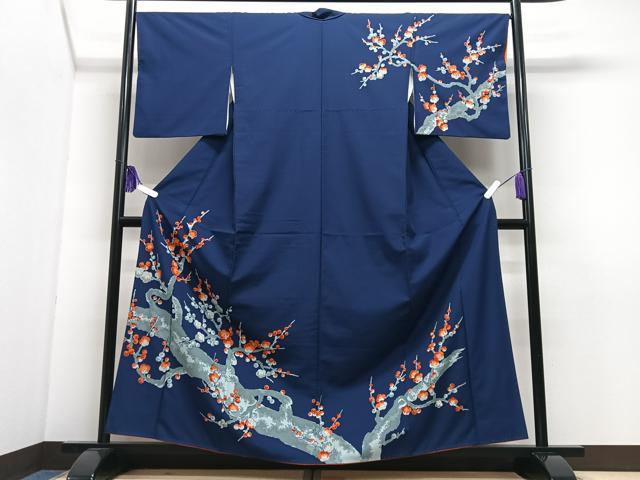 平和屋着物■訪問着　枝梅文　洗える着物　CABI7044xe