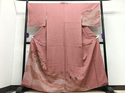 平和屋着物■訪問着　風景文　金彩　正絹　逸品　未使用　CABI7051xe