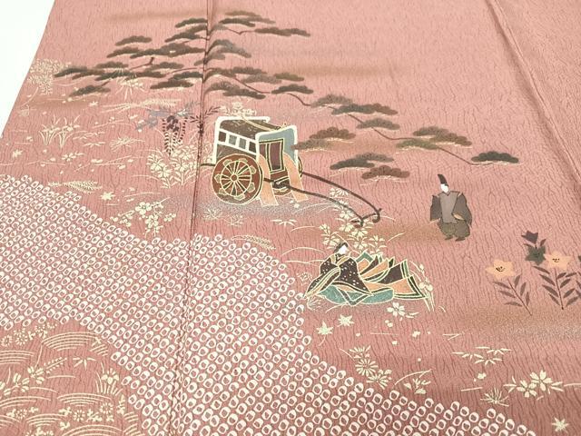 平和屋着物■訪問着　風景文　金彩　正絹　逸品　未使用　CABI7051xe