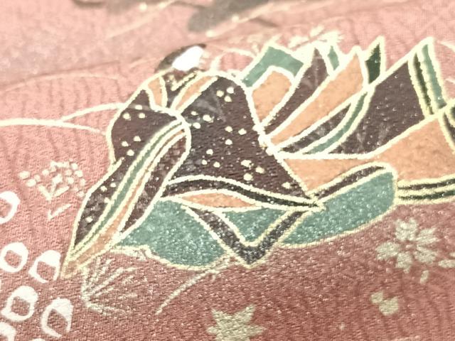平和屋着物■訪問着　風景文　金彩　正絹　逸品　未使用　CABI7051xe