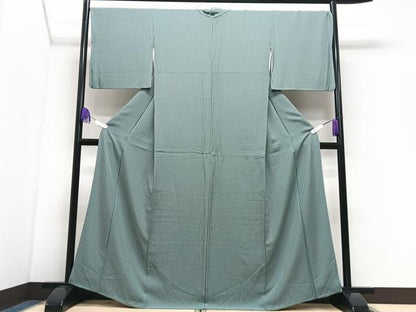 平和屋着物■上質な小紋　縞　正絹　逸品　CABI7052xe