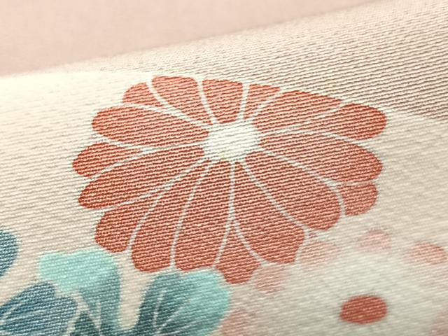 平和屋着物■訪問着　地紙花文　暈し染め　金彩　正絹　逸品　CABI7053xe