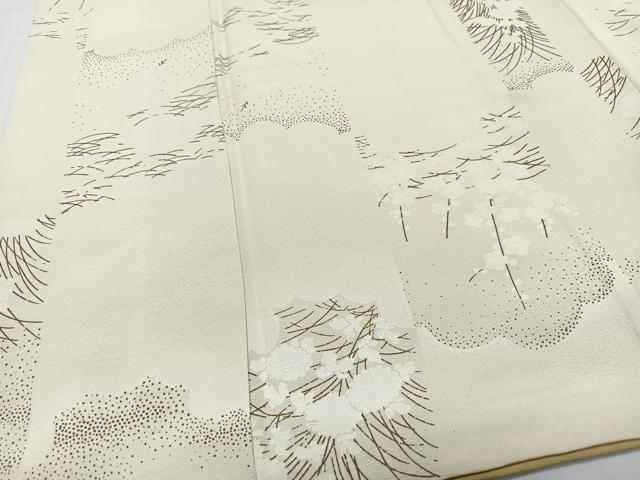 平和屋着物■上質な小紋　草花文　正絹　逸品　CABI7054xe